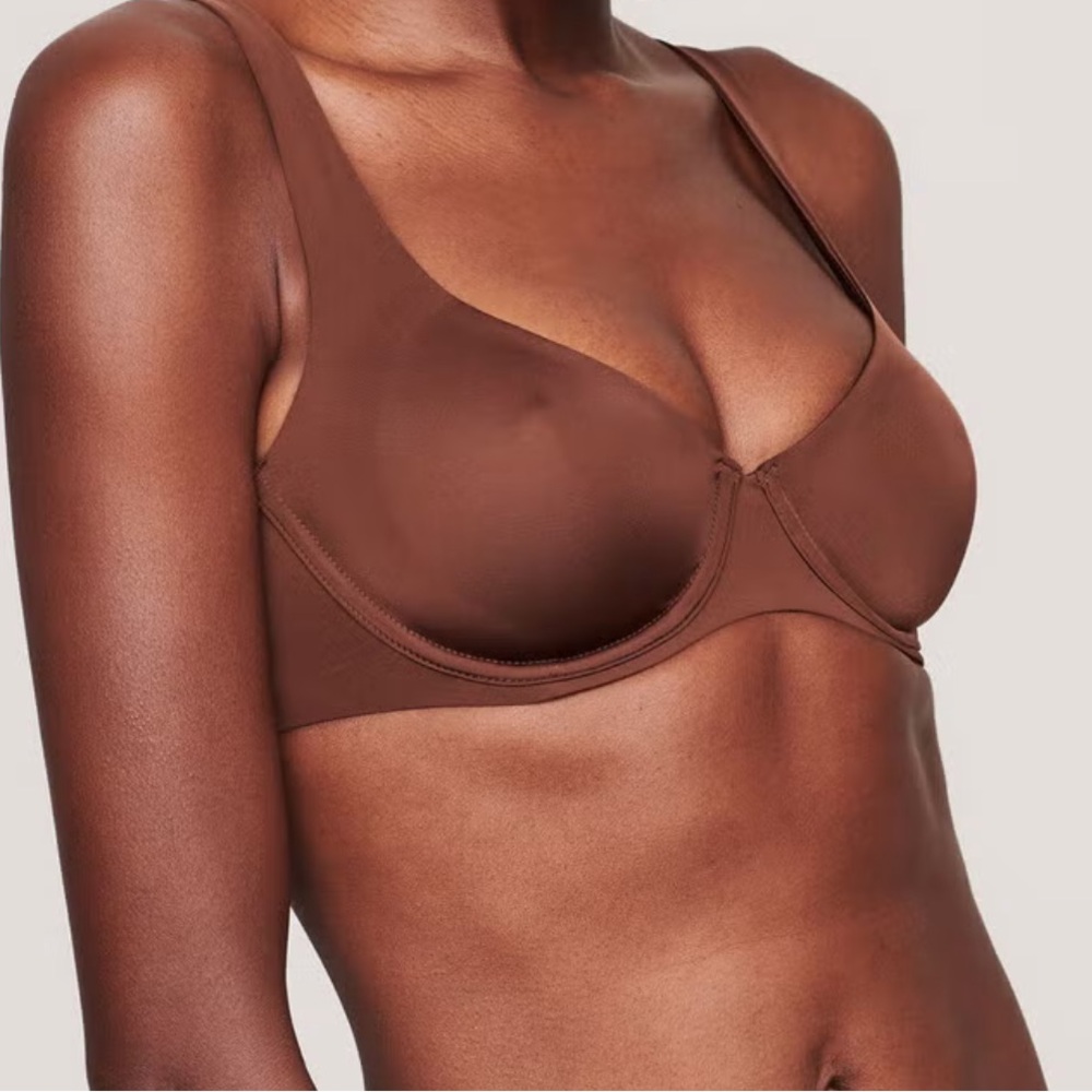 CUUP - THE SCOOP Bra in Espresso. Size 30H. T-Shirt Bra Seamless Underwire